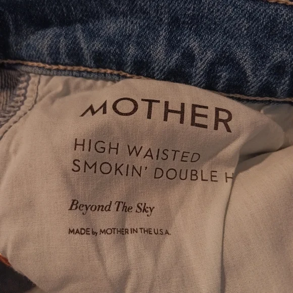 Mother Superior High Waisted Smokin' Double Heel Beyond the Sky Bootcut Jeans 28 - Picture 8 of 9